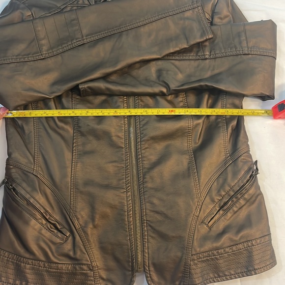 CLEO faux leather bomber/biker jacket - Picture 2 of 9